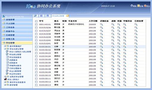 OA以學生為中心的信息組織結構
